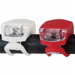 Led luč za kolo spredaj zadaj 2 kosa silikon