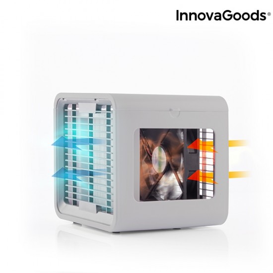 Mini Prenosna Klimatska Naprava z Izhlapevanjem z LED Freezy Cube InnovaGoods
