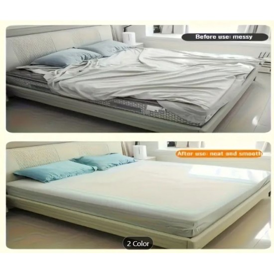 4 x nevidna držala za posteljo , napenjalno rjuho