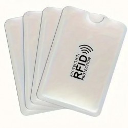 4 x RFID zaščitni aluminijasti etui za kartice