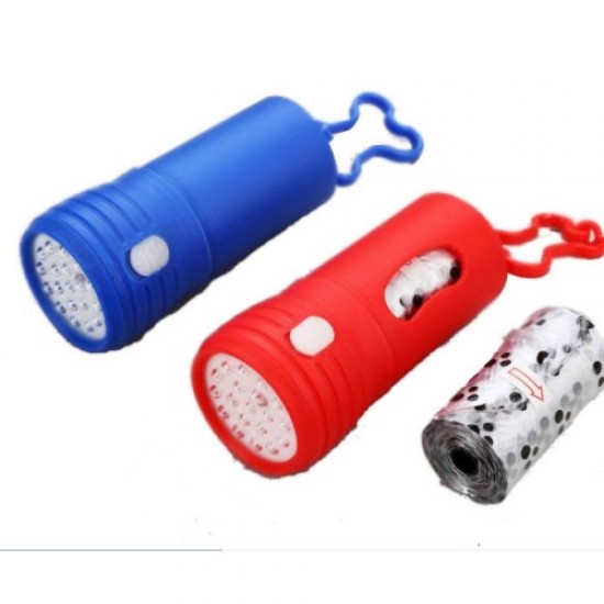 Vrečka z LED lučko za kužke