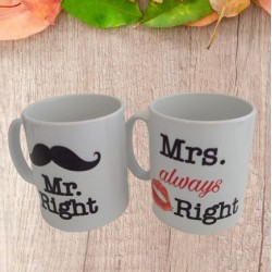 Skodelica za pare Mr. Right in Mrs. always right