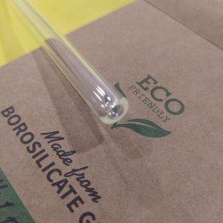 Steklene slamice (4 kosi) za večkratno uporabo z ščetko 